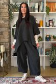 Lock Needlecord Panel Dip Side Top Charcoal